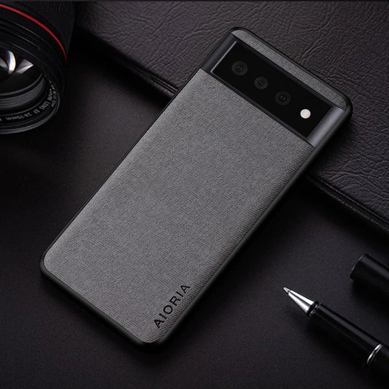 Simple Case for Google Pixel 6 Pro 6A Funda New Design Textile Leather Phone Cover for Google Pixel 6 Pro 6 Case Coque