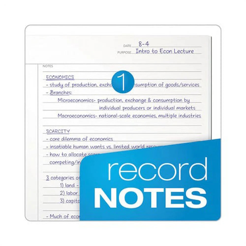Focusnotes Steno Book Pitman Rule, 6 X 9, White, 80 Sheets