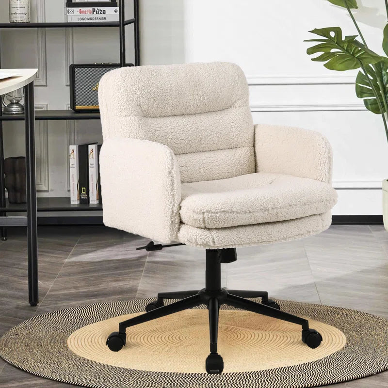 Jaythan Upholstered Office Chair Desk Chair Home Office Task Chair with Armrest