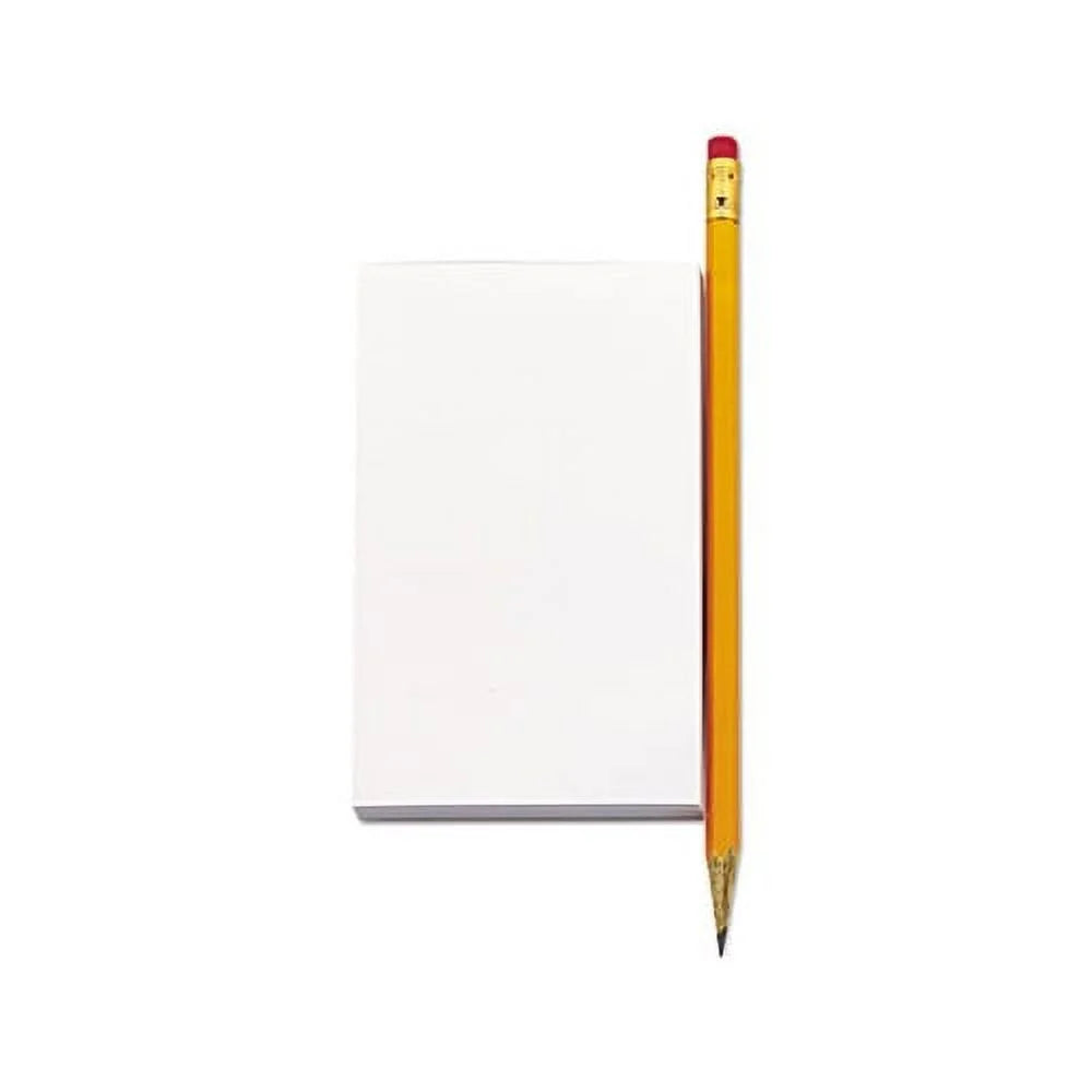 Scratch Pads Unruled, 4 X 6, White, 100 Sheets, 12/Pack