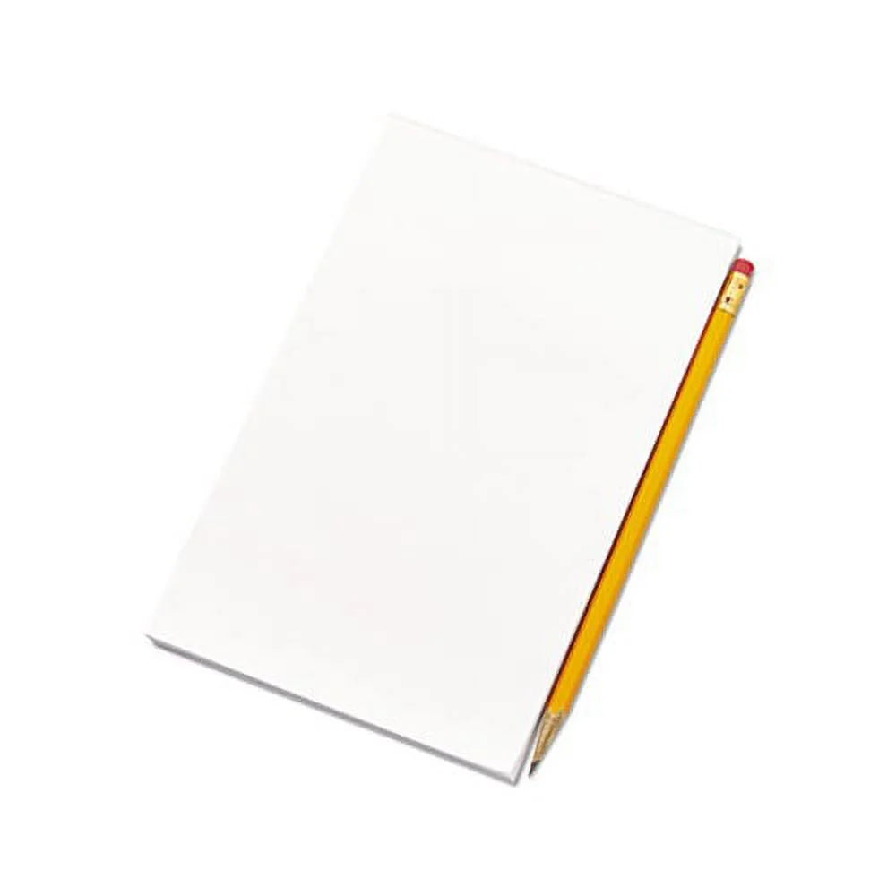 Scratch Pads Unruled, 4 X 6, White, 100 Sheets, 12/Pack