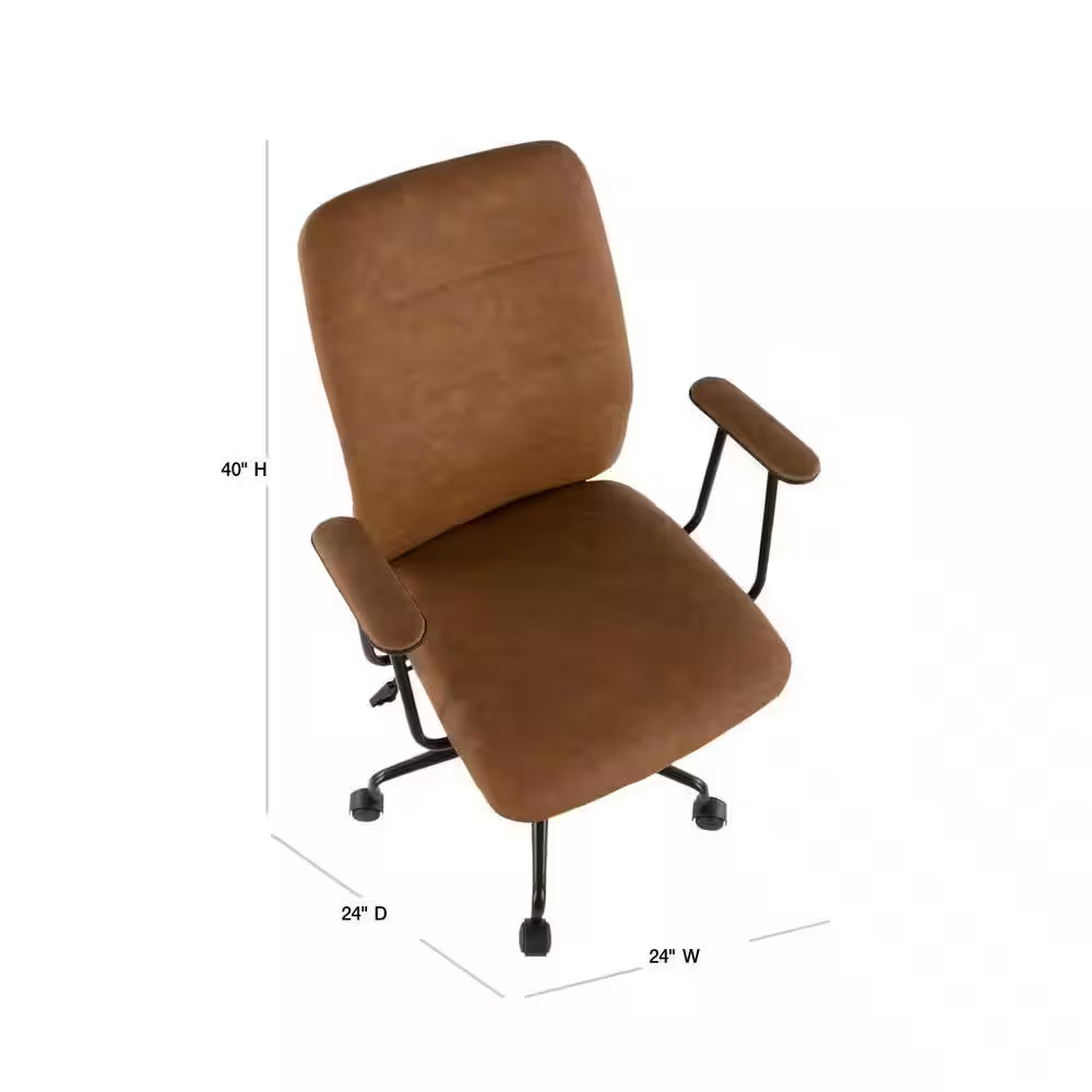 Frederick Brown Faux Leather Office Chair