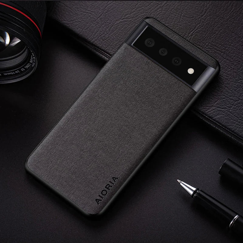 Simple Case for Google Pixel 6 Pro 6A Funda New Design Textile Leather Phone Cover for Google Pixel 6 Pro 6 Case Coque