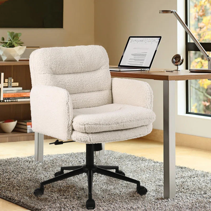Jaythan Upholstered Office Chair Desk Chair Home Office Task Chair with Armrest