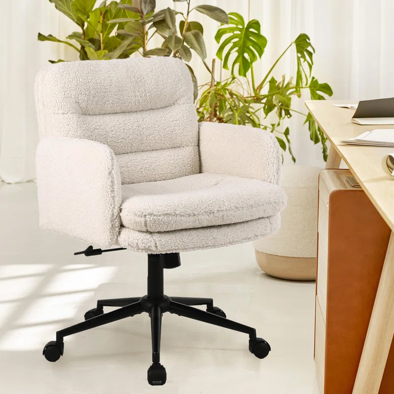 Jaythan Upholstered Office Chair Desk Chair Home Office Task Chair with Armrest