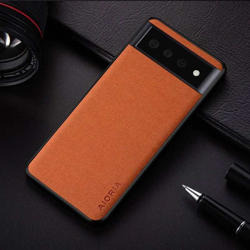 Simple Case for Google Pixel 6 Pro 6A Funda New Design Textile Leather Phone Cover for Google Pixel 6 Pro 6 Case Coque