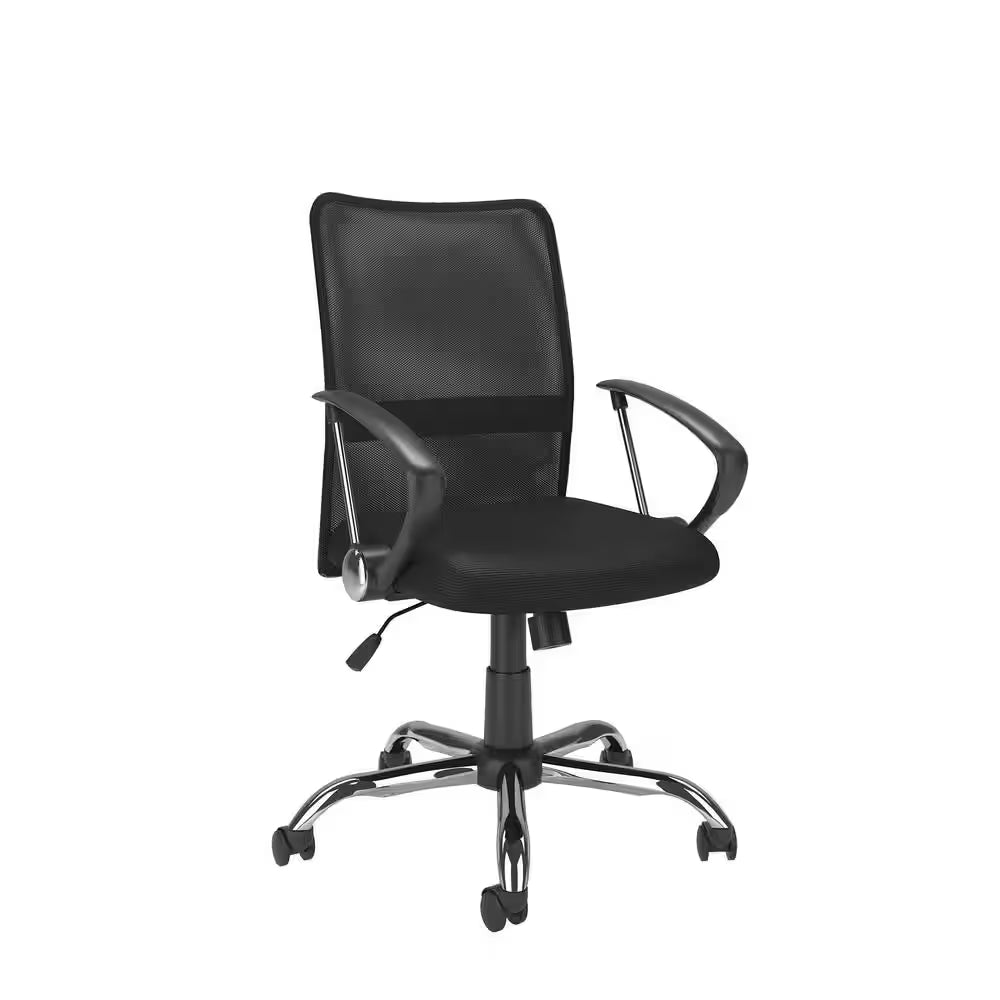Workspace Office Chair with Contoured Black Mesh Back