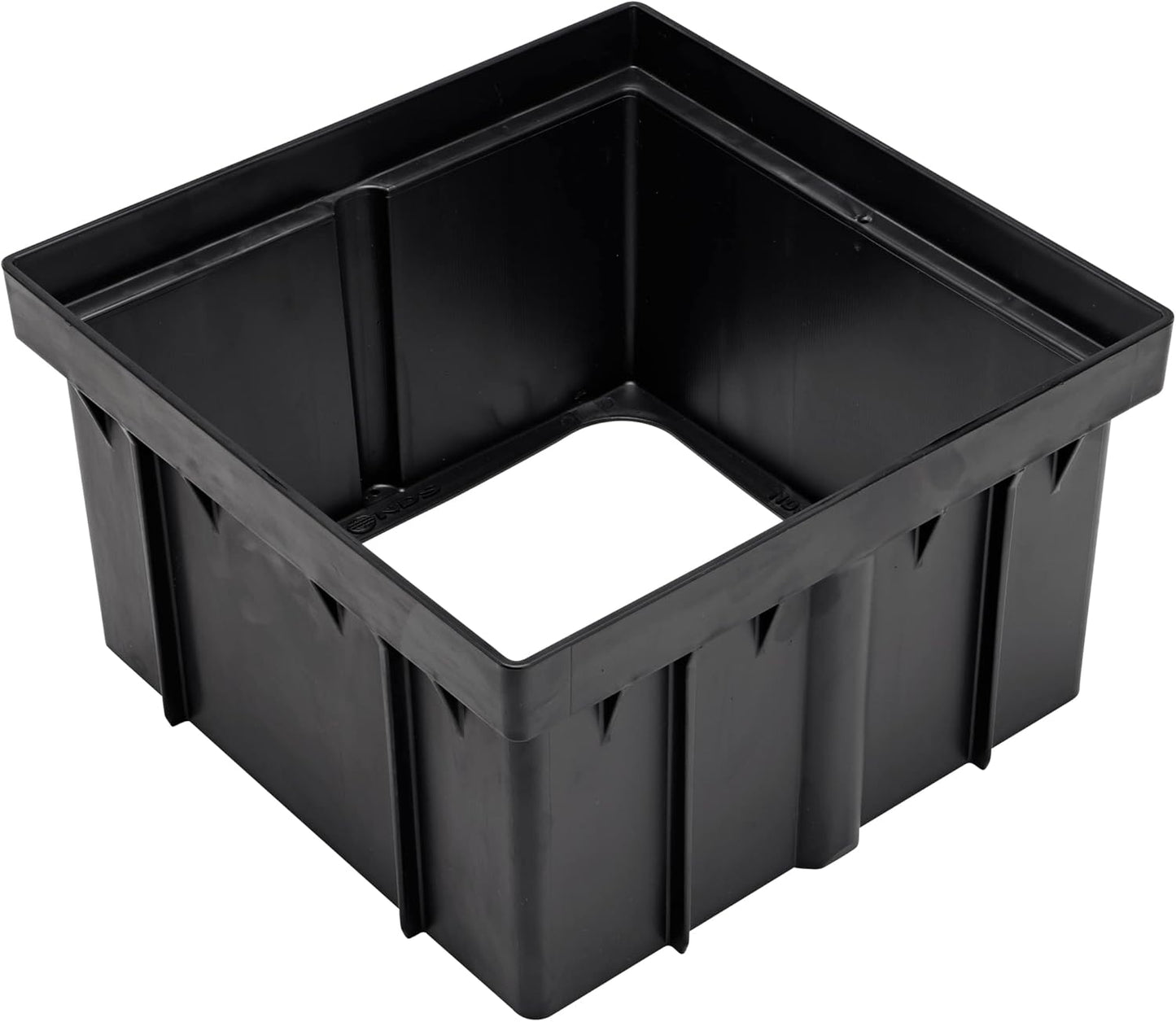 1216 Catch Basin Riser for 12 Inch Square Catch Basin Drain and 12 Inch Low-Profile Adapter Drain, Black