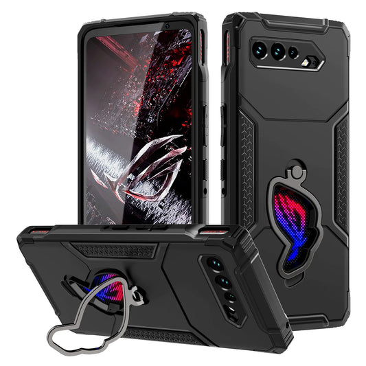 ZSHOW Armor Case for ASUS ROG Phone 5 5S Case Air Trigger Compatible with Kickstand Dust Plug Drop Protection for ROG Phone 5S