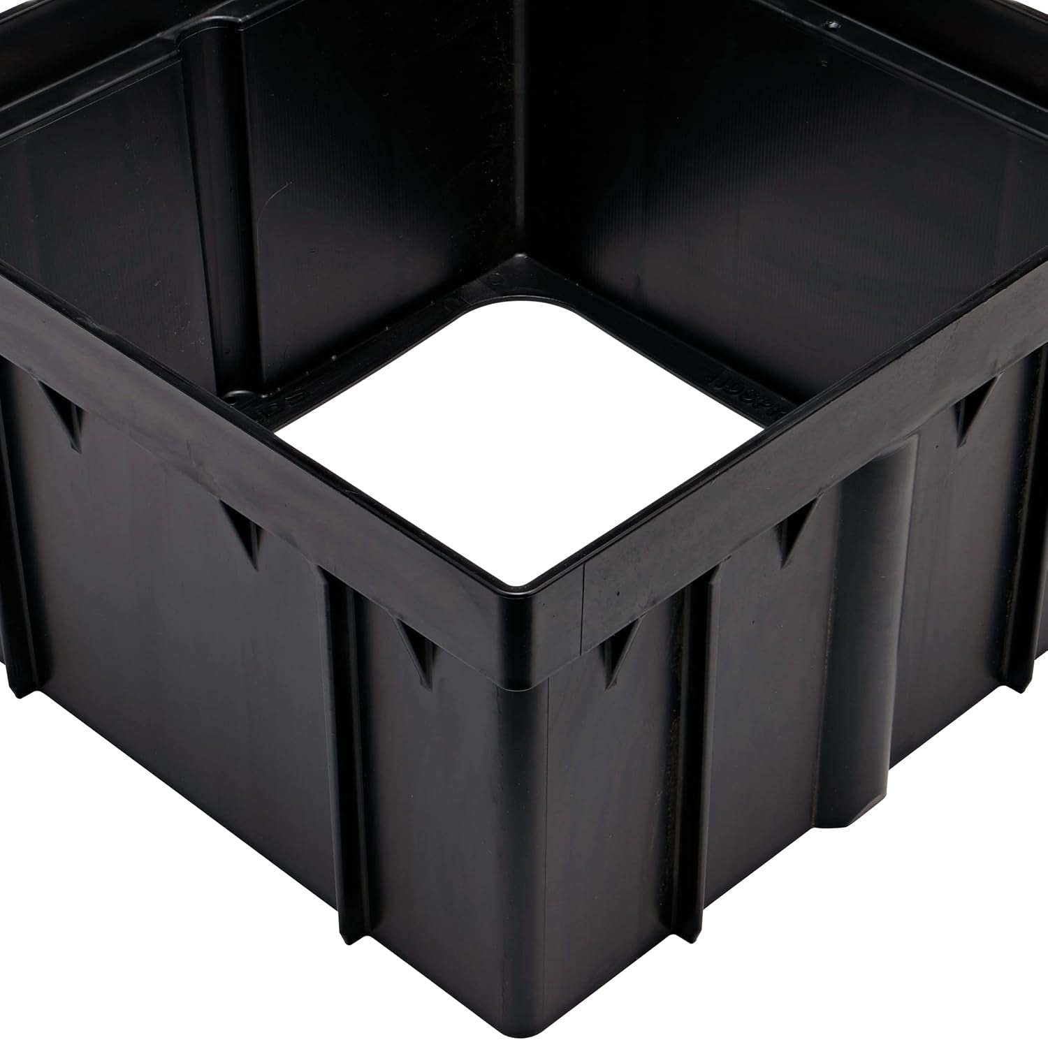 1216 Catch Basin Riser for 12 Inch Square Catch Basin Drain and 12 Inch Low-Profile Adapter Drain, Black