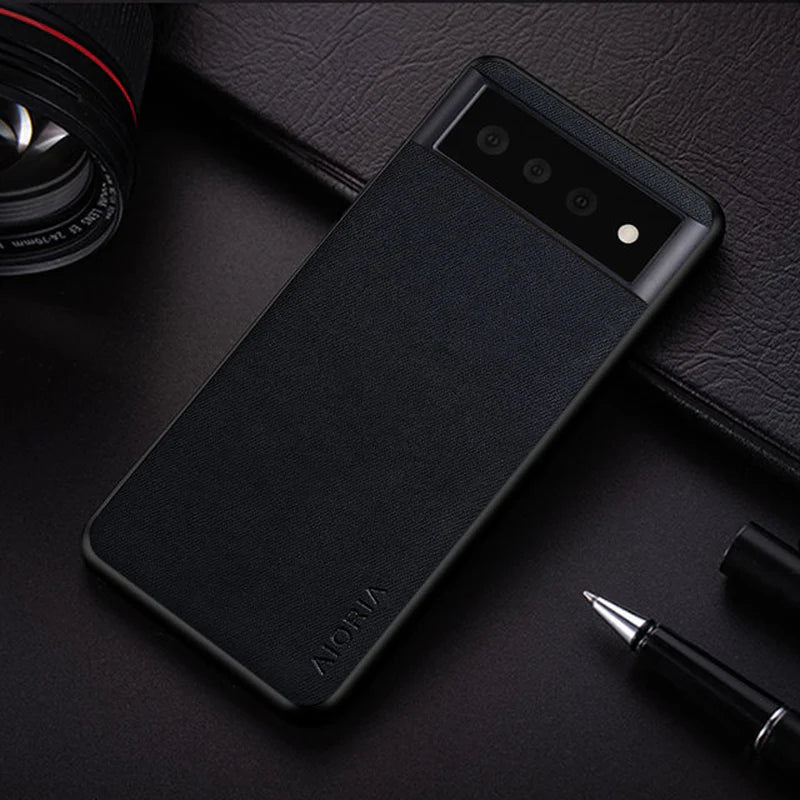 Simple Case for Google Pixel 6 Pro 6A Funda New Design Textile Leather Phone Cover for Google Pixel 6 Pro 6 Case Coque