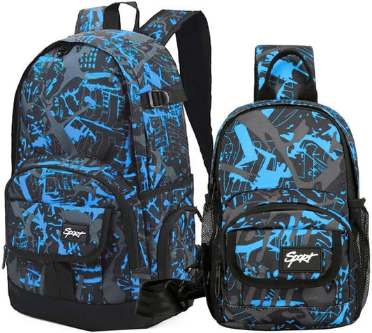 Boys and Girls Kids Backpacks, Lightweight Backpack 18.5 X 13.75 X 8.75 Inches Bags 10 X 8 X 3.7 Inches Kids Backpacks for School and Travel, BPA Free